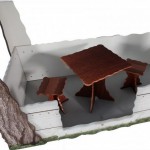 Pat Casa in Copac cu Etaj - Tree House - Pat etajat mare din lemn MDF Pat Casa in Copac cu Etaj - Tree House - Pat etajat mare din lemn MDF